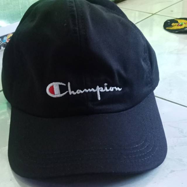 topi champion bordir