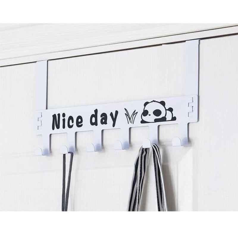 LT-[700GR] Niceday Gantungan belakang pintu 6 kaitan pakaian tas NICE DAY