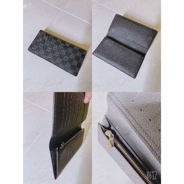 Dompet lv louis vuitton wallet graphite damier authentic ori original