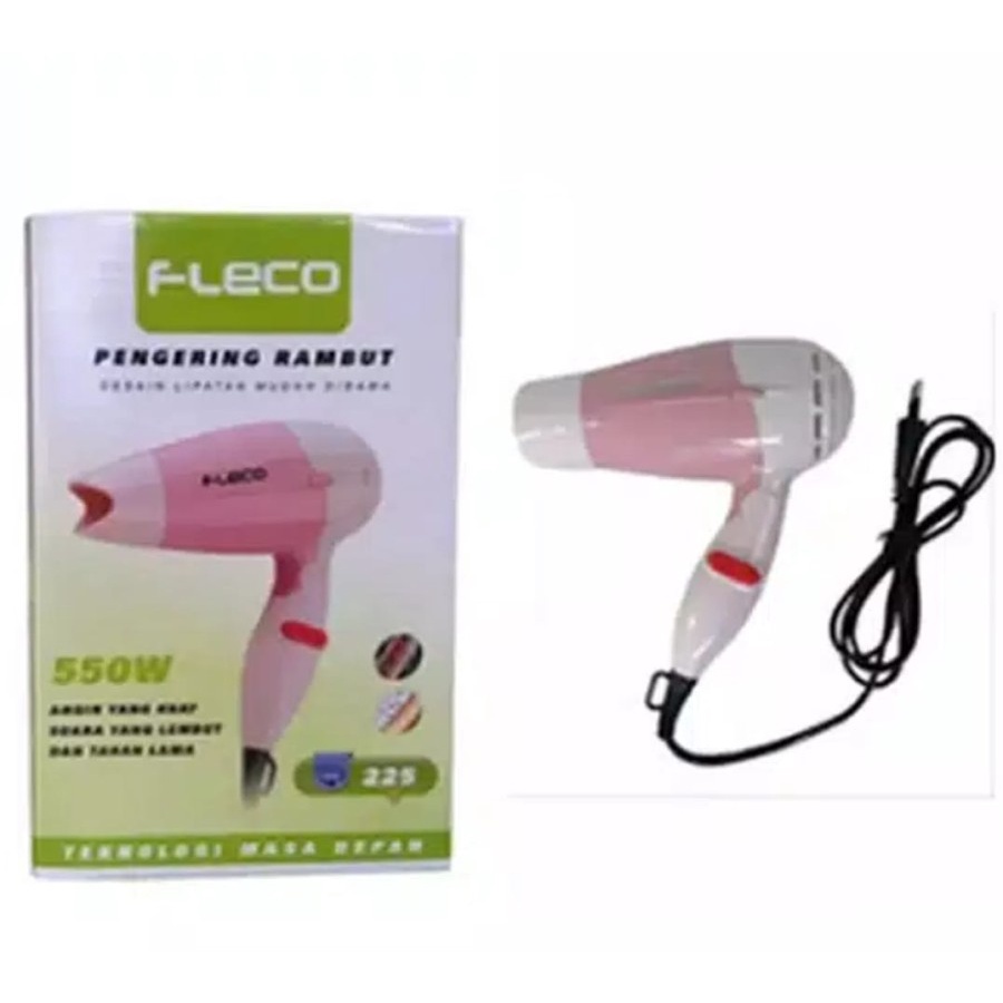 COD Hairdryer Pengering Rambut Mini Fleco 225 Hair Dryer Hairdrayer