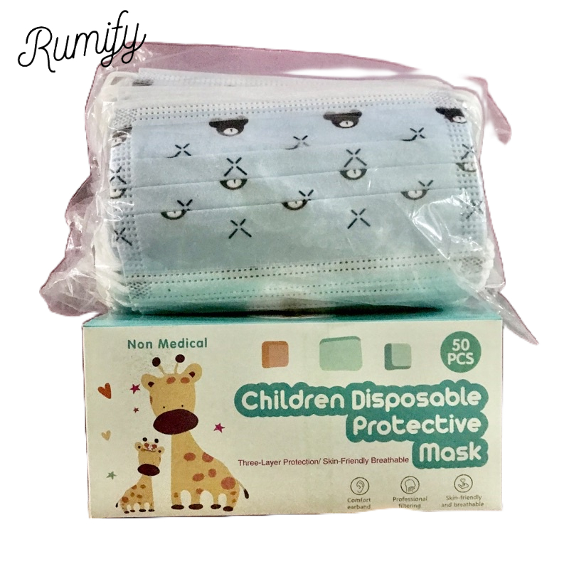 MASKER ANAK 3 PLY EARLOOP ISI ± 50 PCS KN95 KF94 MOTIF UNIK LUCU MURAH BANJARMASIN KALIMANTAN | RUMIFY