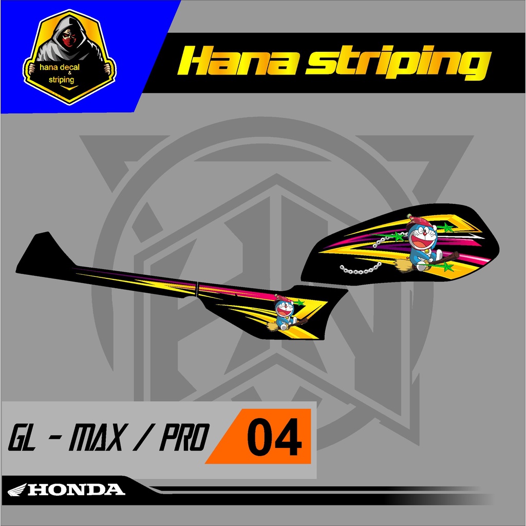Stiker variasi Sticker Striping Lis Variasi GL PRO - GL MAX variasi desain 04