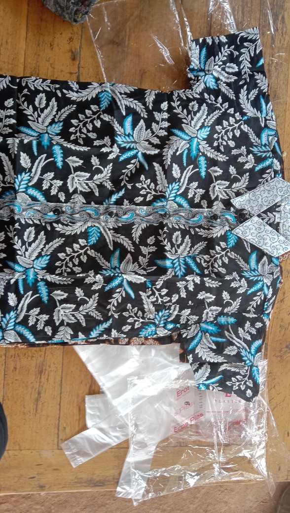 Batik Anak Size Terlengkap! Nivana Motif Kemeja Anak Blarak Jari Biru Hijau Merah Kid Fashion