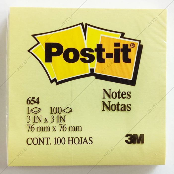 

Order Langsung Sticky Notes Post-it No. 654 Uk. 76 x 76 mm Diskon