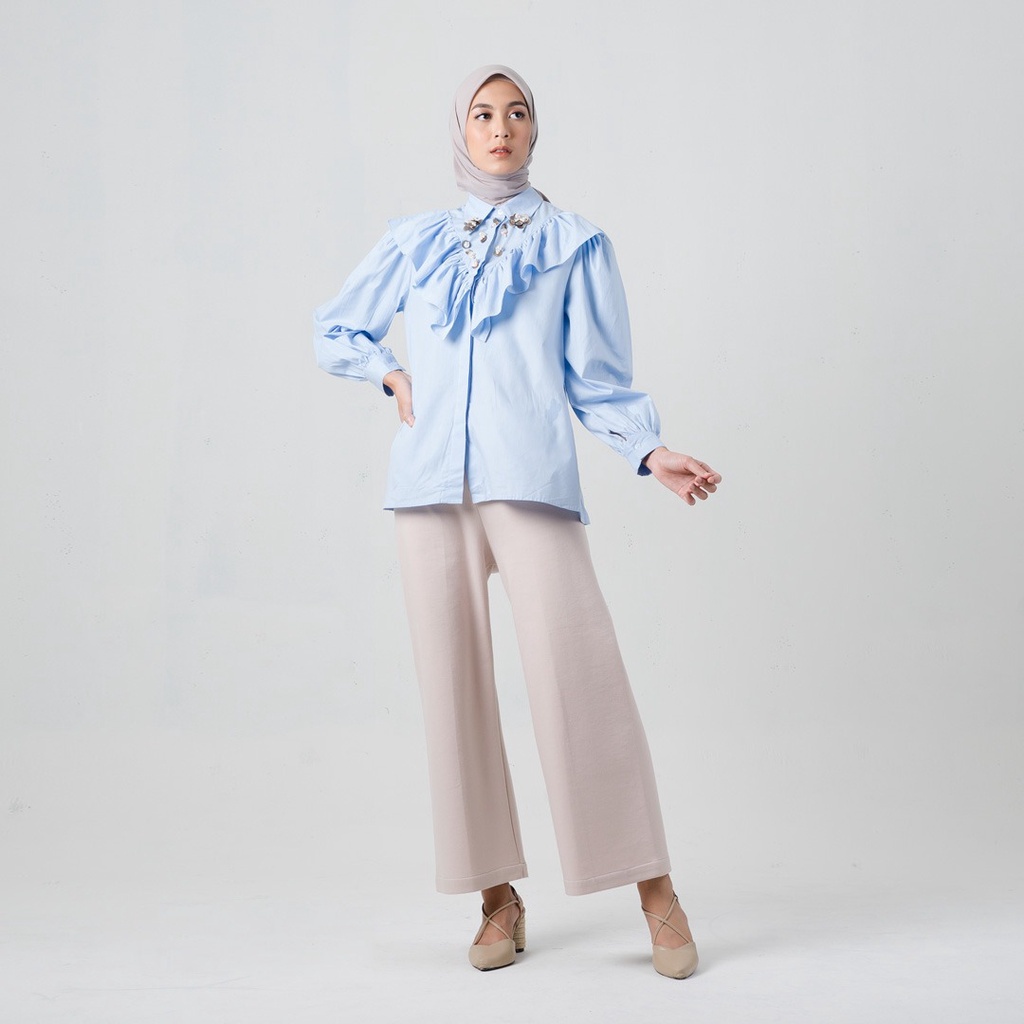 Jenna & Kaia - Bria Top Powder Blue