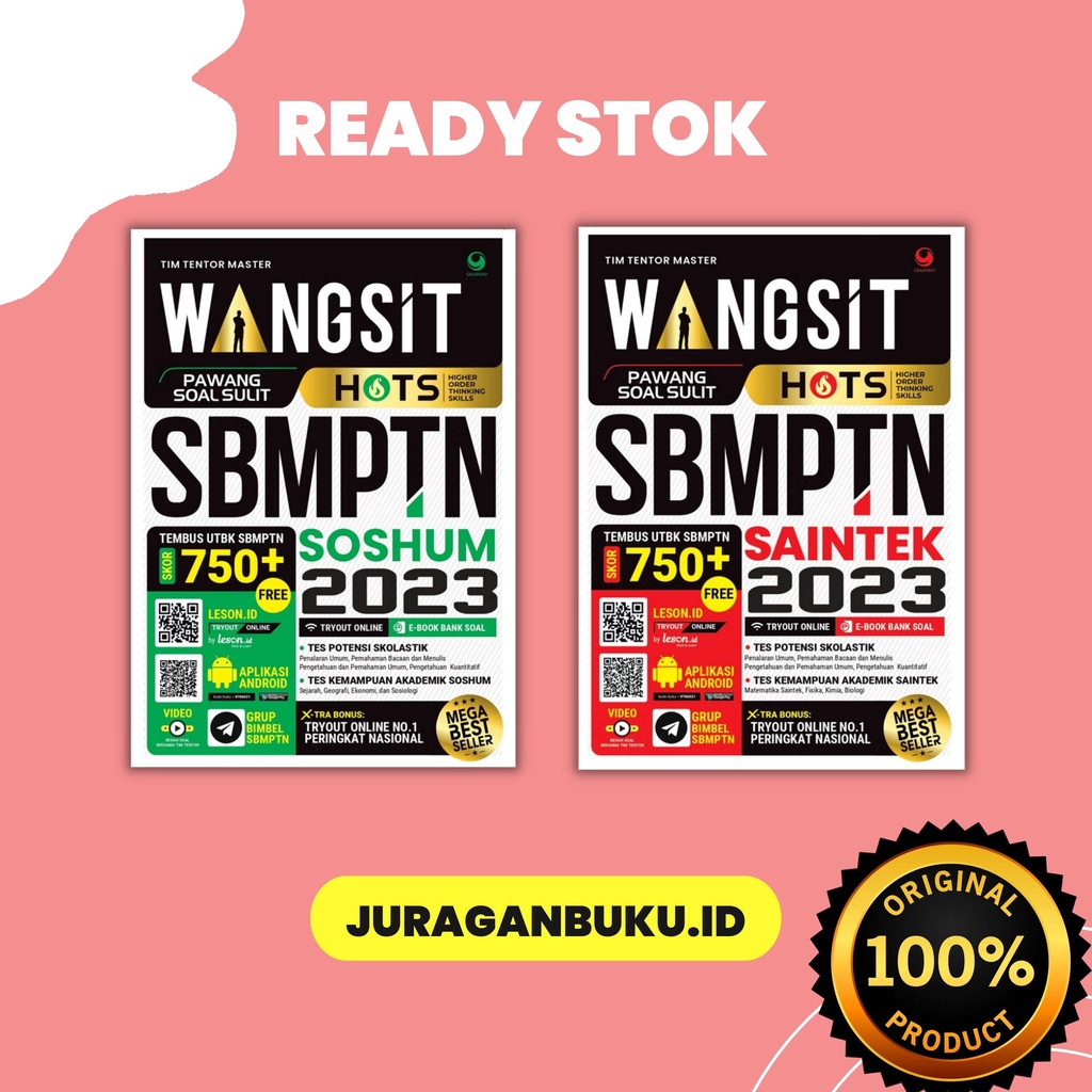 Buku Wangsit 2023 / Buku wangsit saintek 2023 / Buku wangsit soshum 2023 SBMPTN Saintek 2023 SBMPTN 