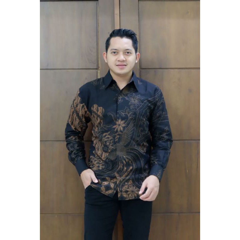 kemeja batik solo premium