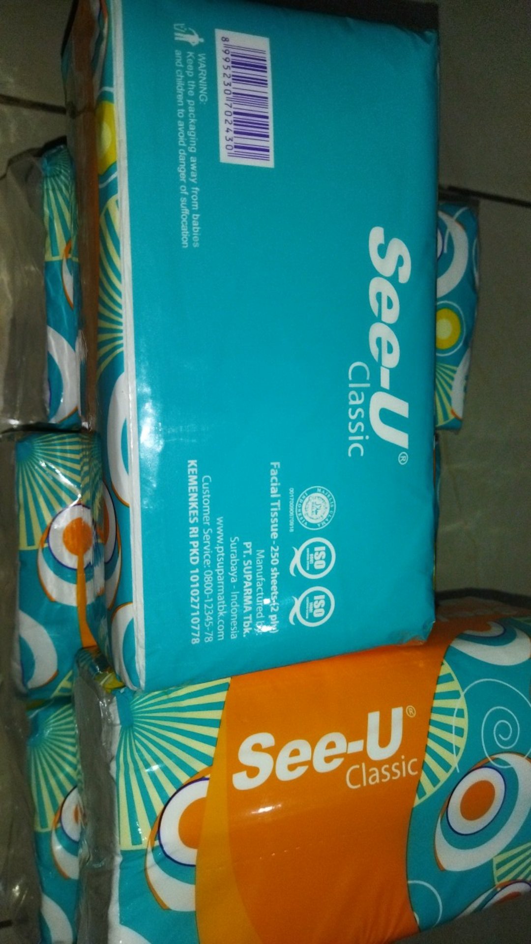 Facial Tissue / Tisu Wajah Seeu 250s / Tisu See U