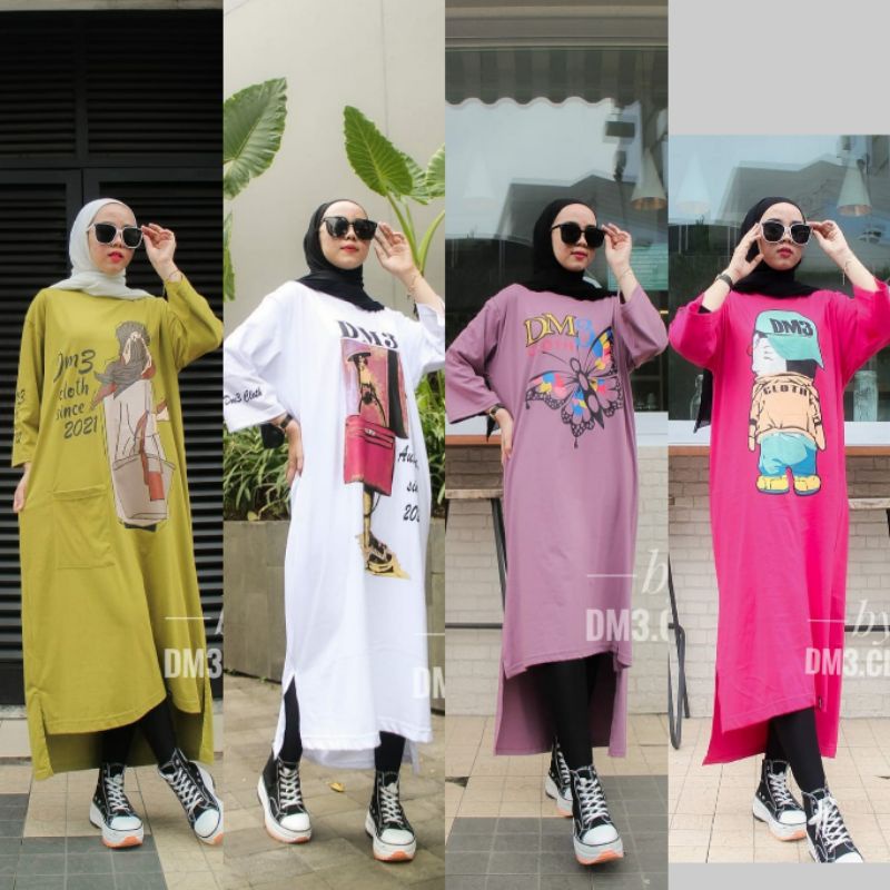 HC - TERBARU DM3/ LONG TUNIK DM3/ LONG TUNIK JUMBO/ LONG TUNIK KAOS/ LONG TUNIK MURAH/ LONG TUNIK TE