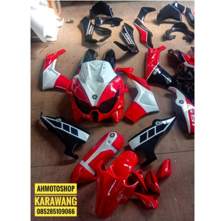 PAKET FULLBODY NEW NMAX PREDATOR 2020 PERPADUAN MERAH PUTIH HITAM