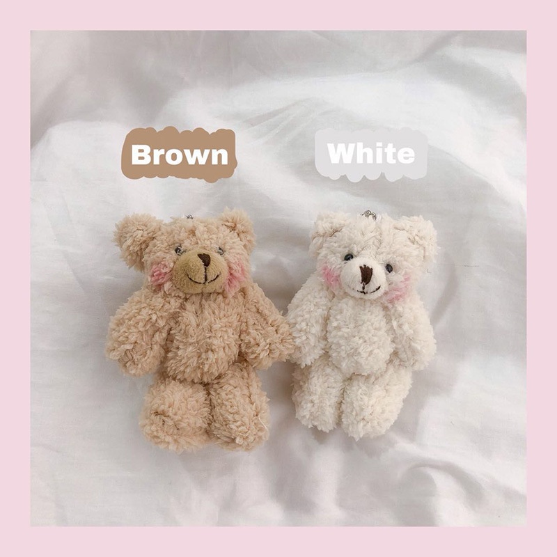 Gantungan Kunci Model Boneka Teddy Bear / Rabbit Lucu Imut Lembut Besar Bahan Plush Gantungan Tas Ransel Sekolah Kerja / Tas Jinjing Jalan Kunci Mobil Motor Bahan Berkualitas Untuk Hadiah / Sovenir