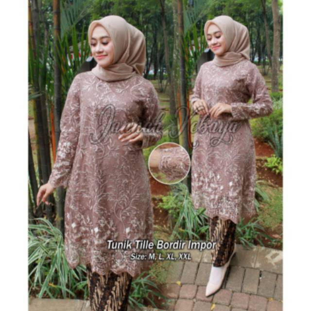 SETELAN ROK RENADA- Tunik cantik premium impor