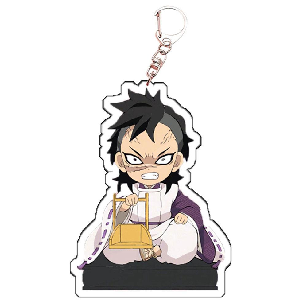 Lanfy Demon Slayer Gantungan Kunci Nezuko Zenitsu Model Patung Kimetsu No Yaiba Inosuke Kyoujurou Key Ring