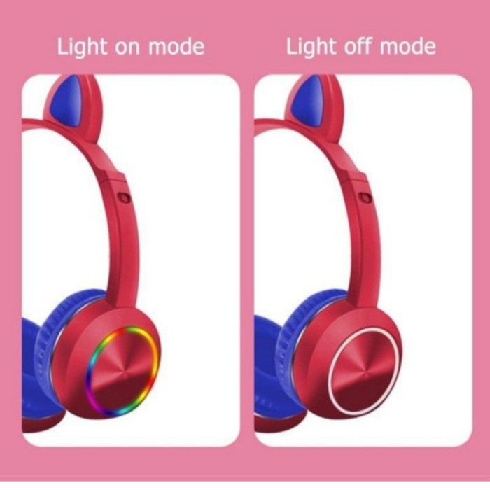 Headset Bando Bluetooth Gaming AKZ-K23 Wireless Headphone LED LIGHT Grosir