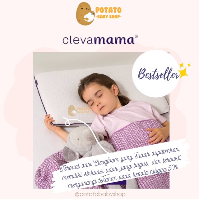 Clevamama Clevafoam Pillow (Infant/ Pram / Baby / Toddler )