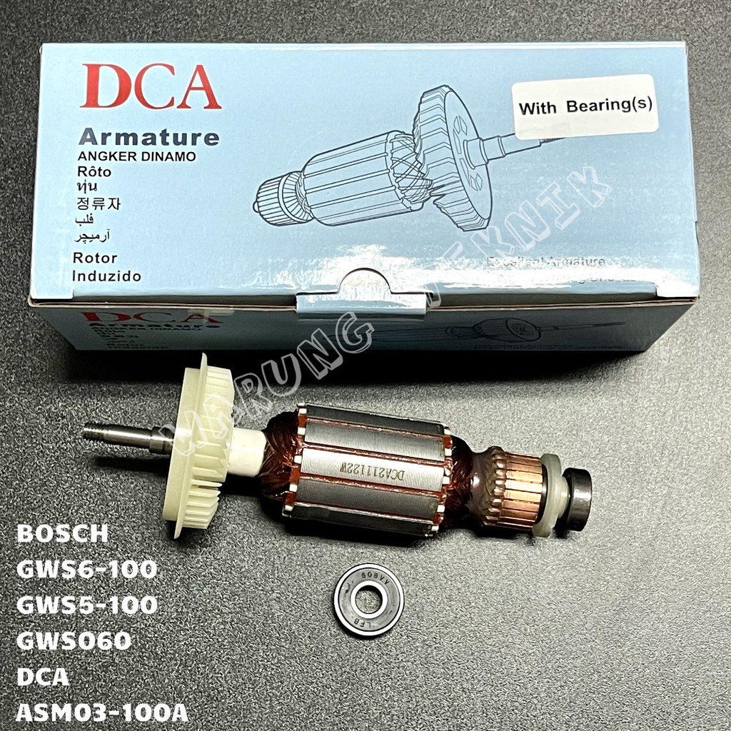 DCA ARMATURE ANGKER DINAMO MESIN GURINDA GERINDA GRINDA TANGAN BOSCH GWS6-100 GWS5-100 GWS 060