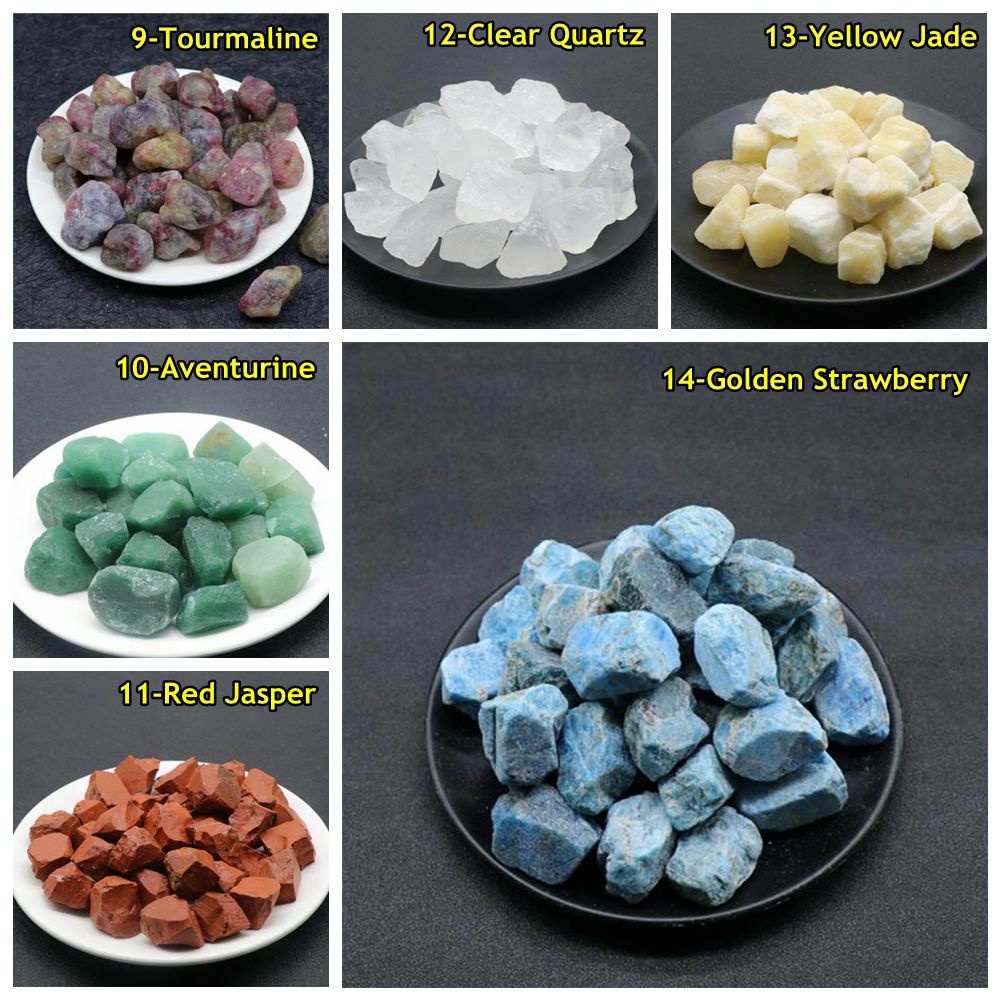 Chookey Ornamen Batu Kristal Mentah Alami Mini Asimetris Warna Putih Untuk Koleksi / Penyembuhan Rock