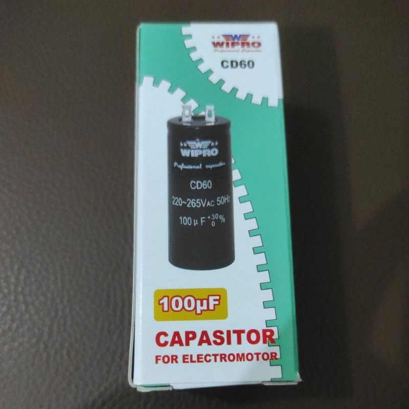 Kapasitor / Capasitor Bulat Electro Motor Listrik Dinamo Wipro 75uf 100uf 200uf 250uf 300uf
