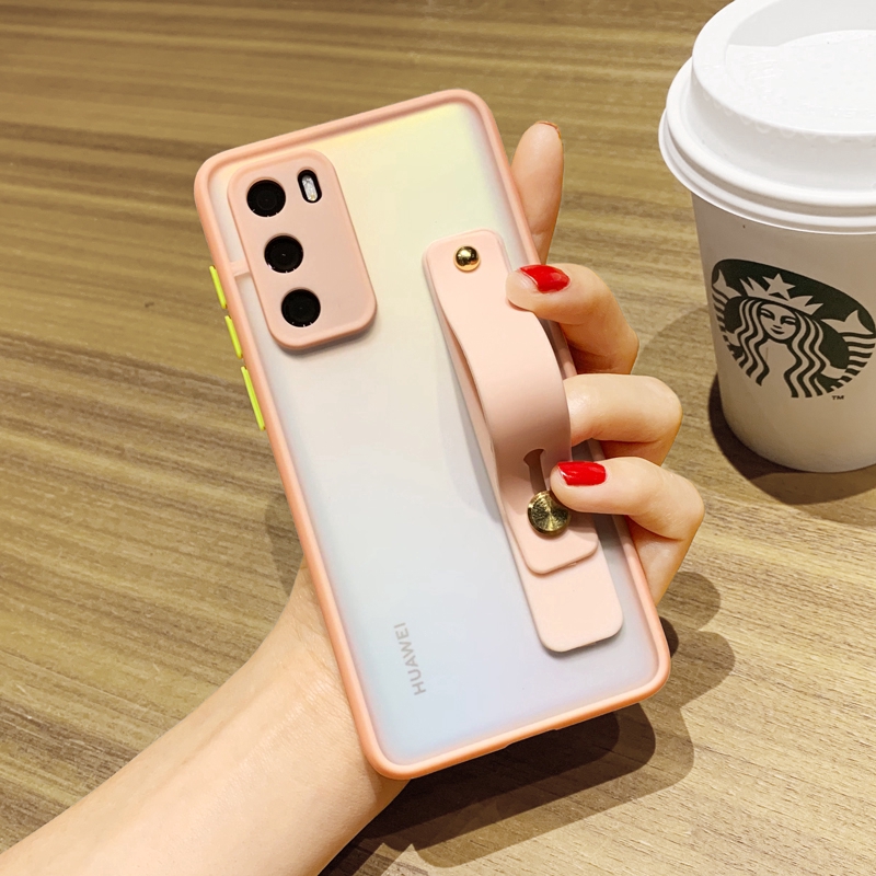 Case Bahan Akrilik Matte Dengan Lensa Kamera Untuk Huawei Nova 7i 5t 3i 7 Se P20 P30 Pro Y9 Prime 2019 Y9S