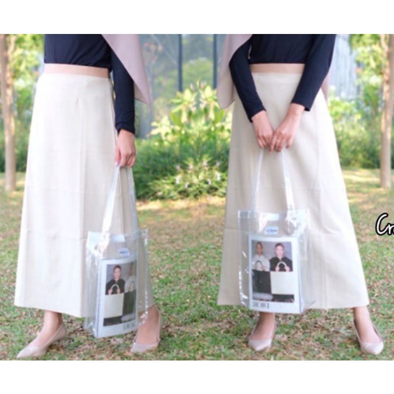 ROK A ROK KANTOR MURAH OFFICE SKRIT ROK KERJA JUMBO M L XL XXL L3 L4 L5-Cram