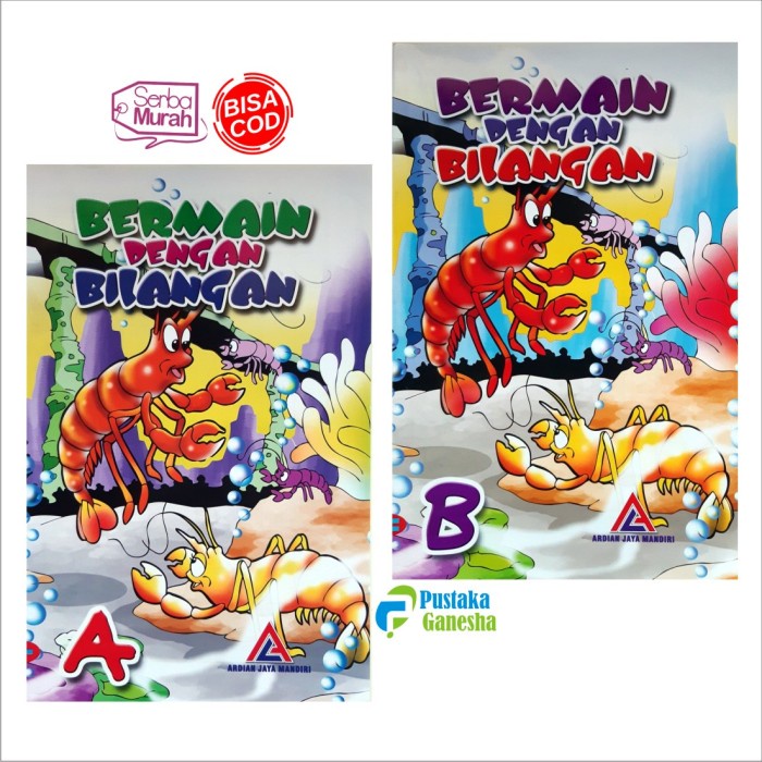 Buku TK Bermain Dengan Bilangan Latihan Anak Usia PAUD RA Playgroup Penerbit Ardian Jaya Mandiri