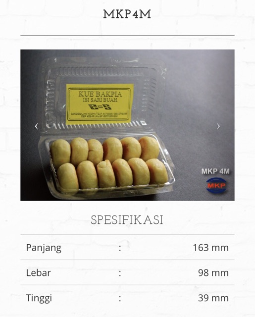 Mika Kue MKP isi 100lembar - Gosend Only!!!