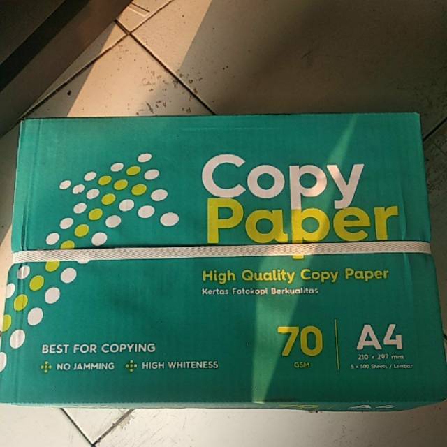 

Kertas HVS A4 70grm Copy paper 1dus