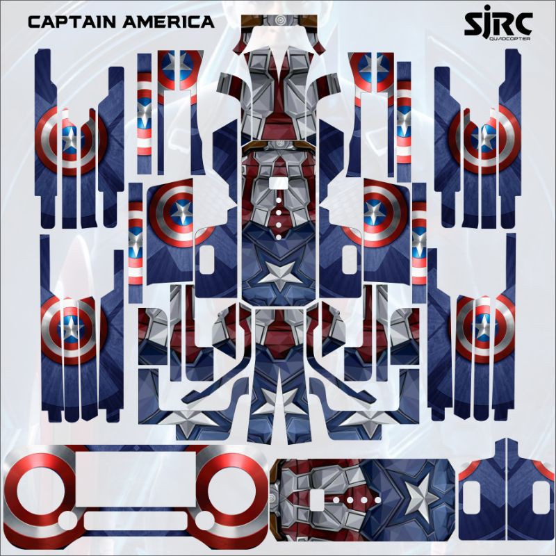 STIKER SJRC F11 4K/ SJRC F11S CAPTAIN AMERICA