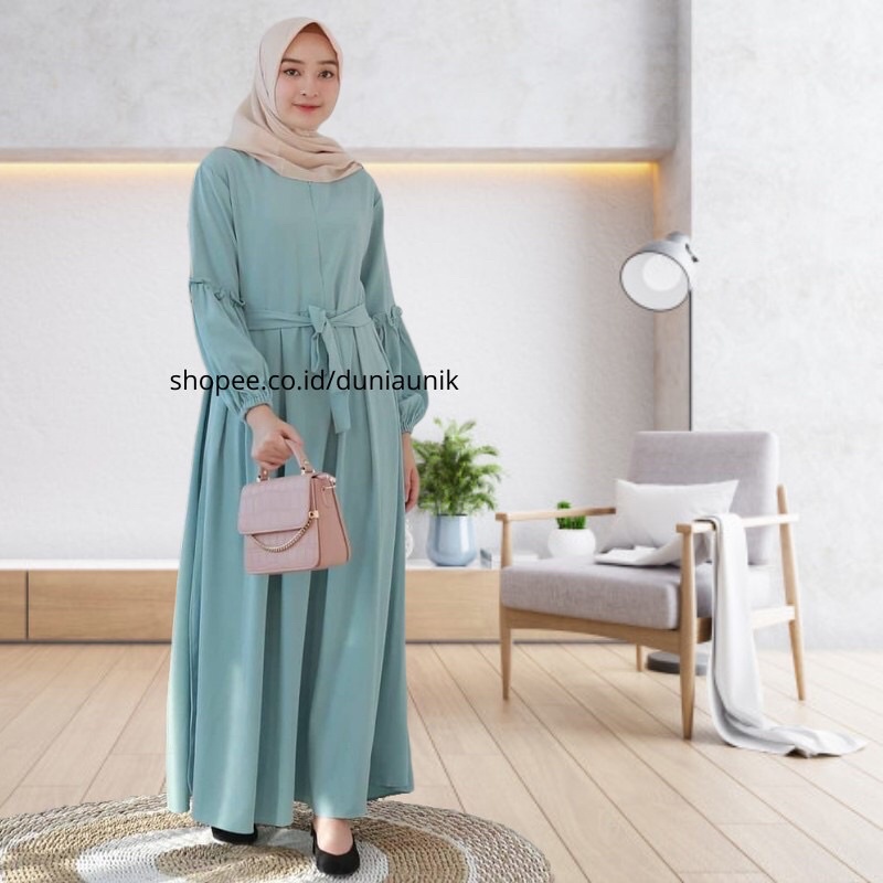 Baju Gamis Wanita Syar’i Muslim Dewasa Terbaru 2022