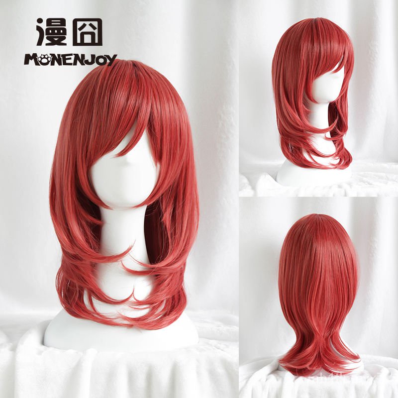 LoveLive Love Live Maki Nishikino Rambut Pendek Merah Tahan Panas Cosplay Kostum Wig