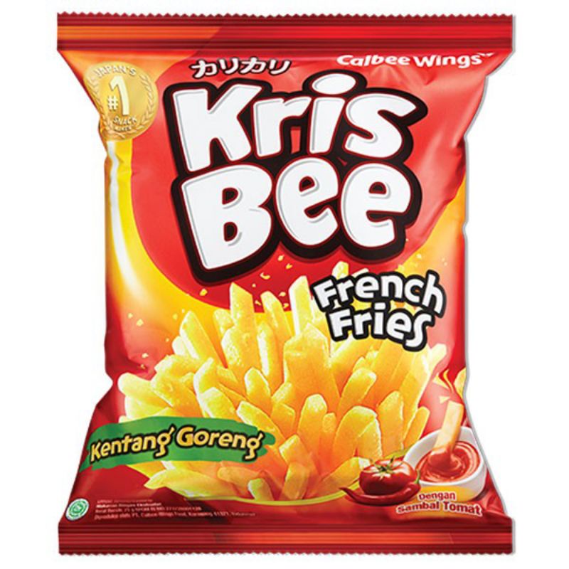 

KRISS BEE FRENCH FRIES 30 GRAM KRIS BEE KENTANG GORENG CIKI SAUS MURAH