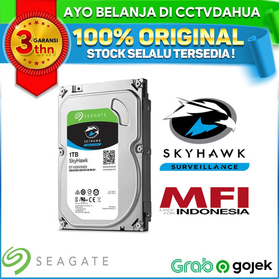 SEAGATE SKYHAWK 1TB SEAGATE HARDDISK INTERNAL 1TB BERGARANSI RESMI MFI