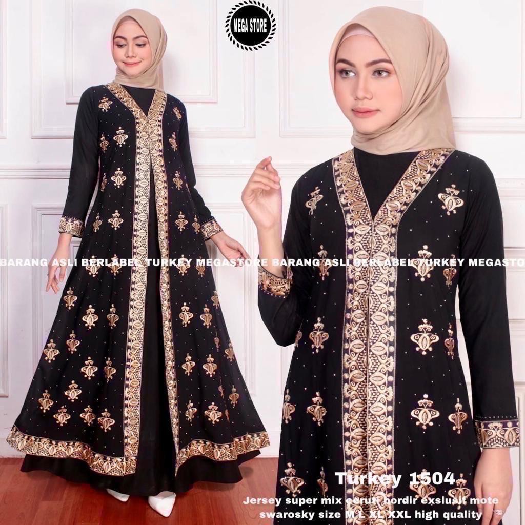 Abaya Turkey Serba Abaya Turki Hitam Best Seller Terbaru Mewah