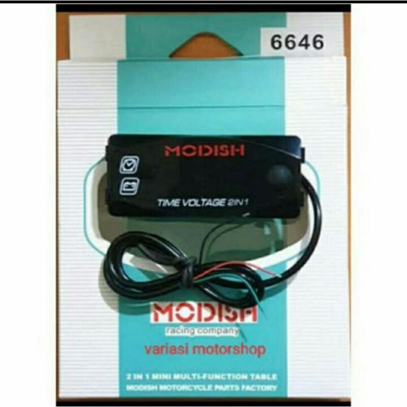 Voltmeter Motor Plus Jam Digital