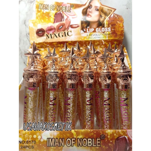 Perbatang Lip Oil Bintang vitamin pink bibir | Lip Oil Magic Iman of noble NO.6170/6182