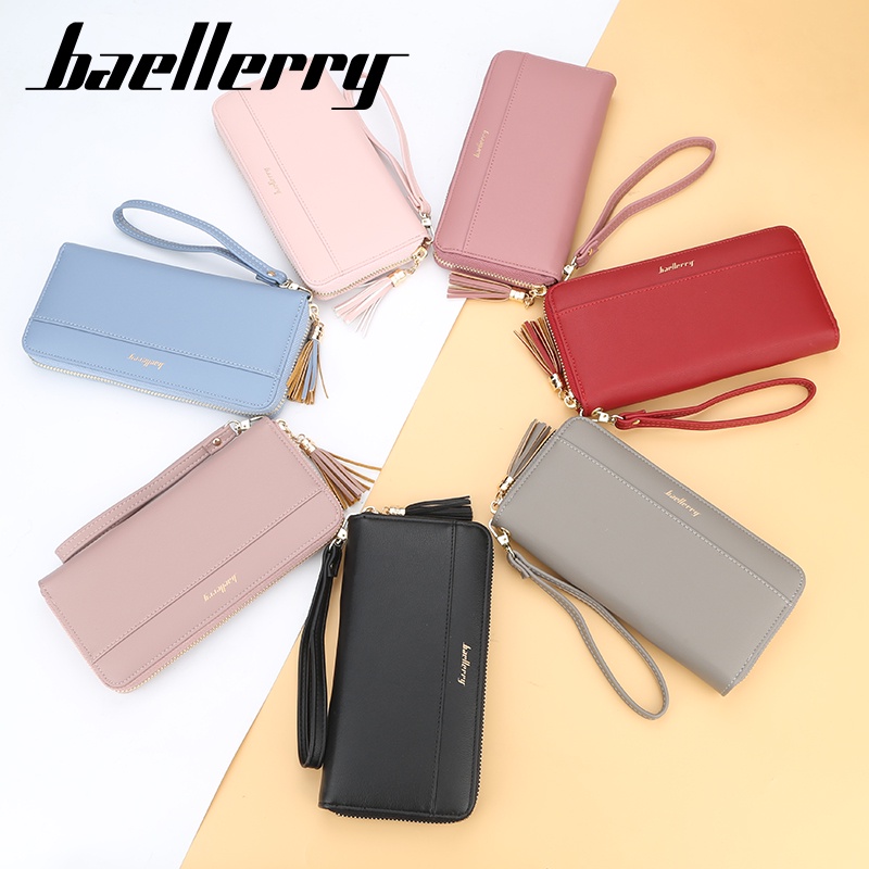 BAELLERRY N5525 Dompet Wanita Panjang Bahan Kulit PU Leather Premium WATCHKITE WKOS