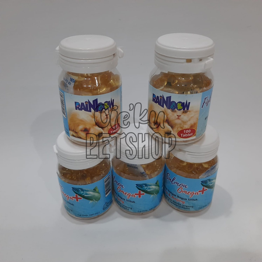 Rainbow Fish Oil Salmon Omega+  - Kucing dan Anjing