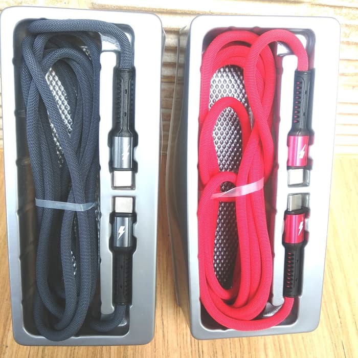 Kabel Data SECRET G LC92 FAST CHARGING TYPE-C DATA CABLE TYPE-C TO TYPE-C 200CM