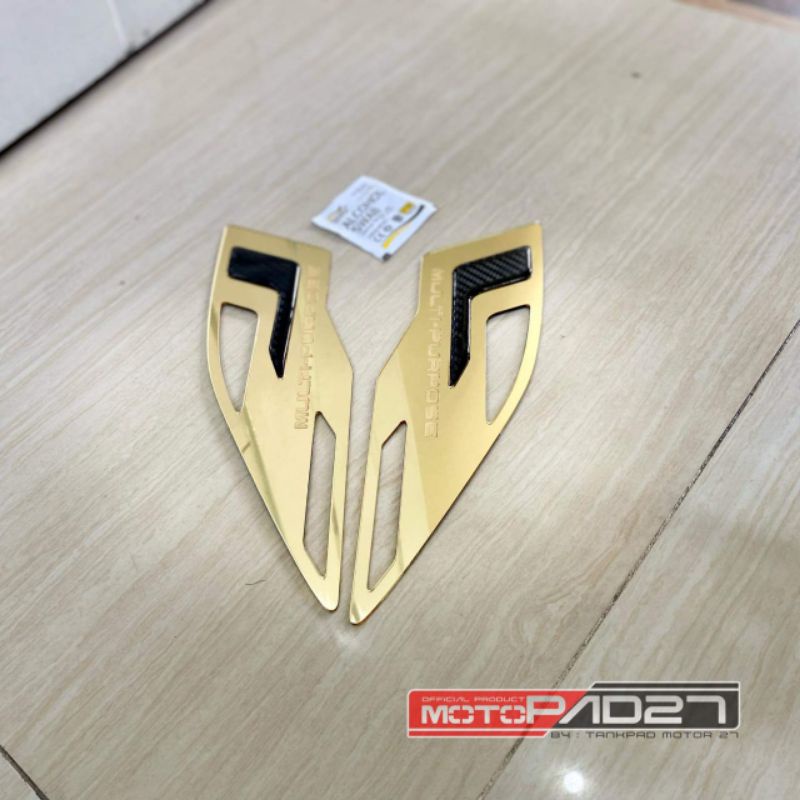 COVER GARNISH GARNIS FOOTSTEP YAMAHA MIO GEAR 125 BAHAN AKRILIK PREMIUM