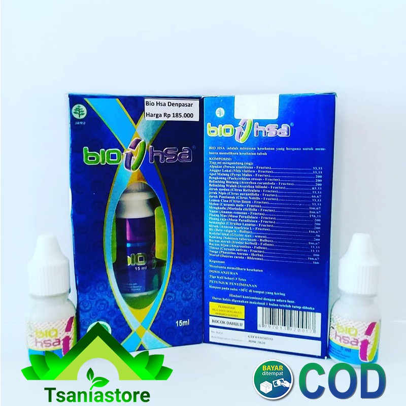 Bio HSA Original 15ml Obat Tetes dengan 25macam buah dan sayuran