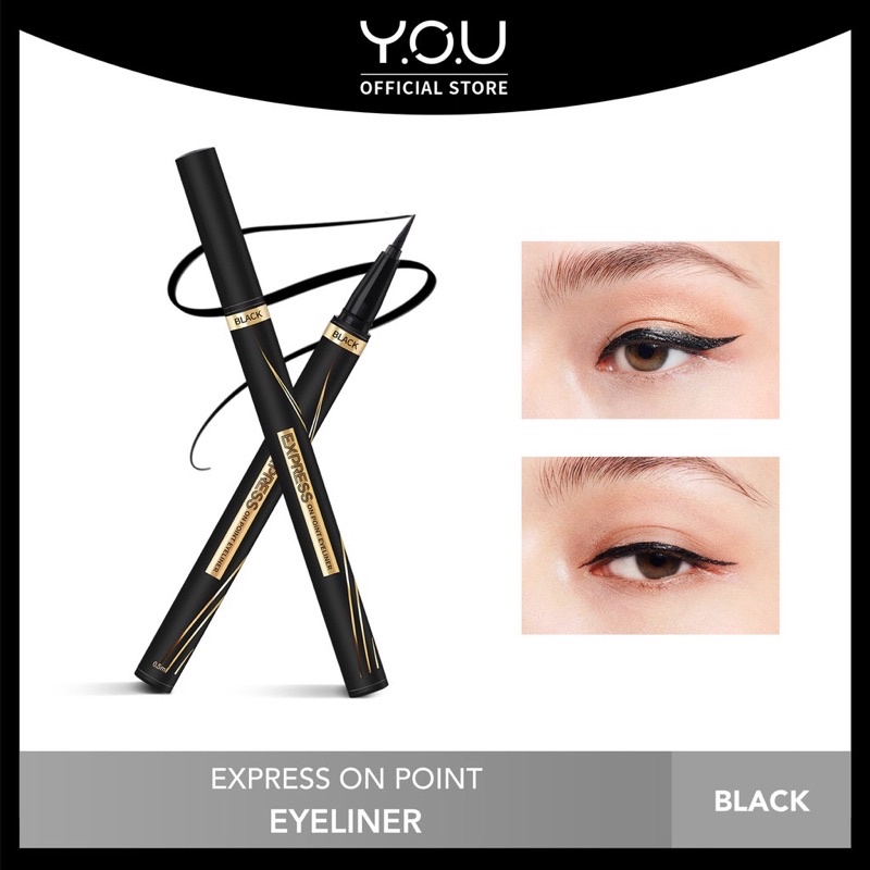 YOU Express On Point Eyeliner / Eyeliner YOU / Eyeliner Tahan Air AMORA OUTLET