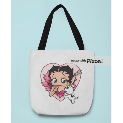 Betty Boop character Tote Bag Kanvas
