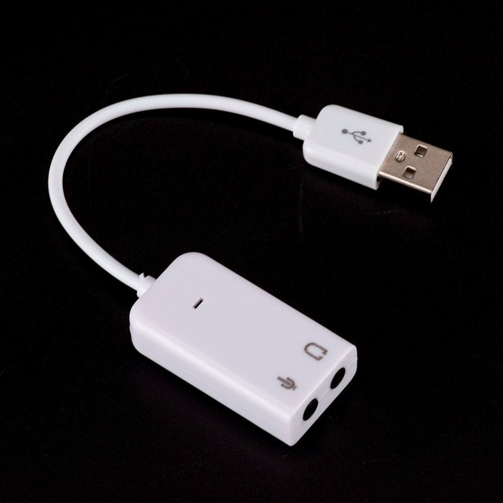 {LUCKID}New USB 7.1 Sound Card External Independent Computer Desktop With Cable Free Drive