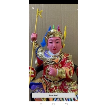 patung dewa hu ong ya uk 12 inch