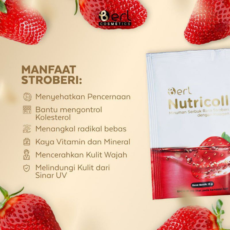 

Berl nutricoll minuman colagen rasa stroberi