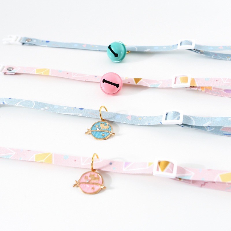 Kalung kucing premium jepang lonceng motif besar - kucing besar dewasa &amp; kitten