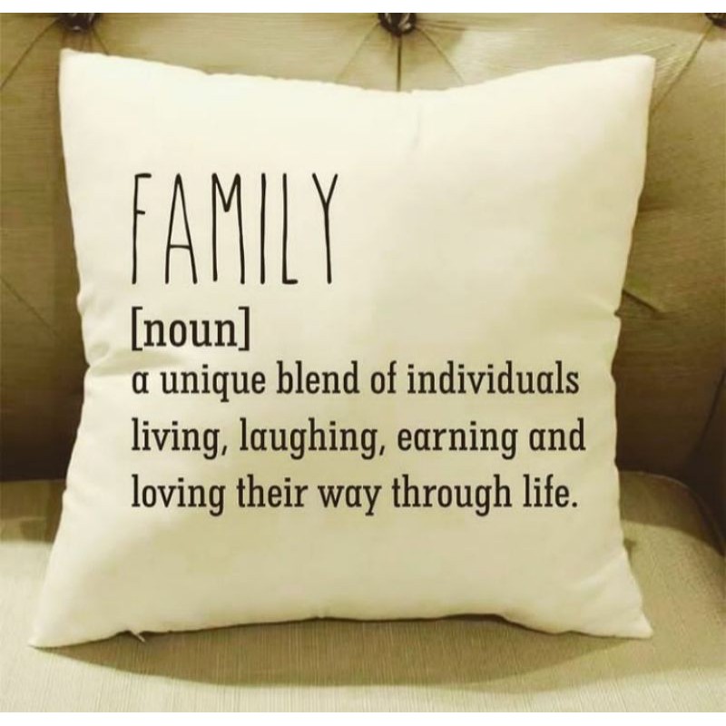Family (noun) Cushion Cover