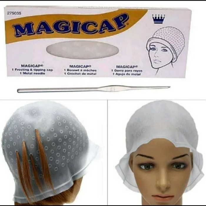 TOPI SEMIR / PENUTUP KEPALA SEMIR RAMBUT BLEACHING / MAGICAP SILICON