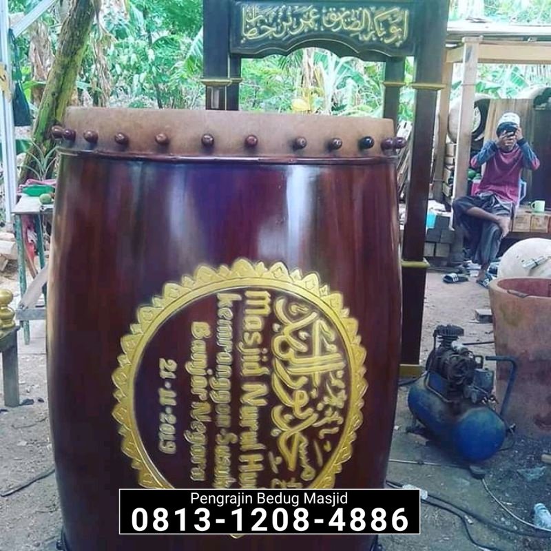 ( Bayar Setelah Besug Sampai Lokasi Anda ) Bedug Masjid Besar Beduk Masjid Kayu Jati Kulit Sapi Kuli