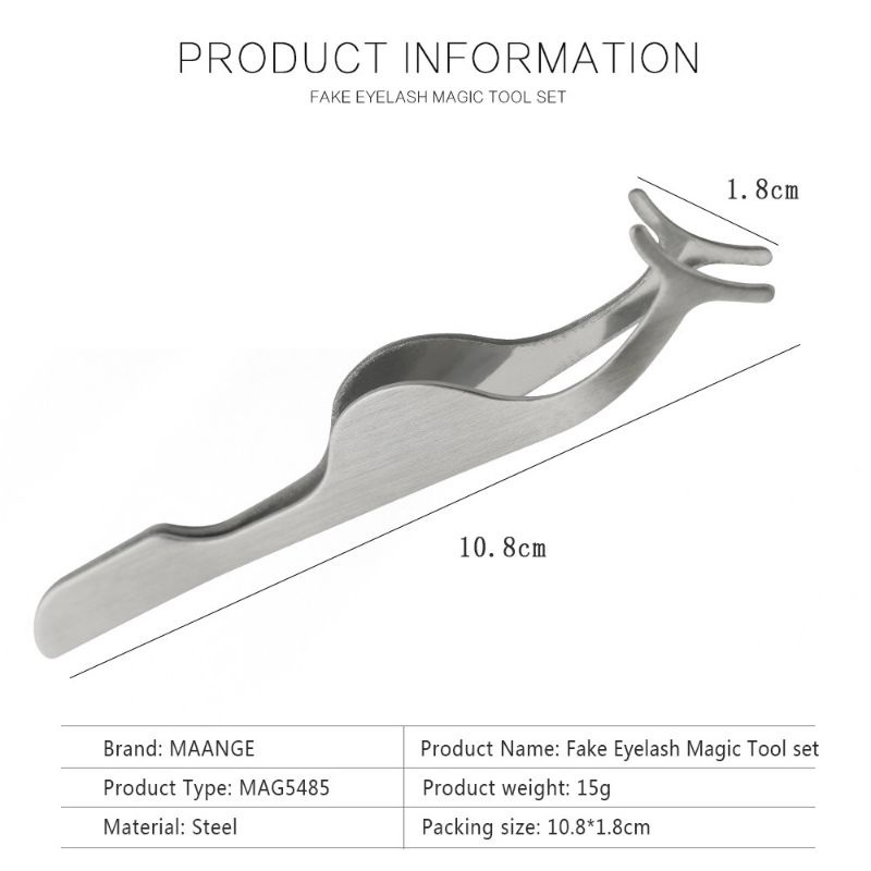 Pinset Lengkung Stainless Penjepit Bulu Mata